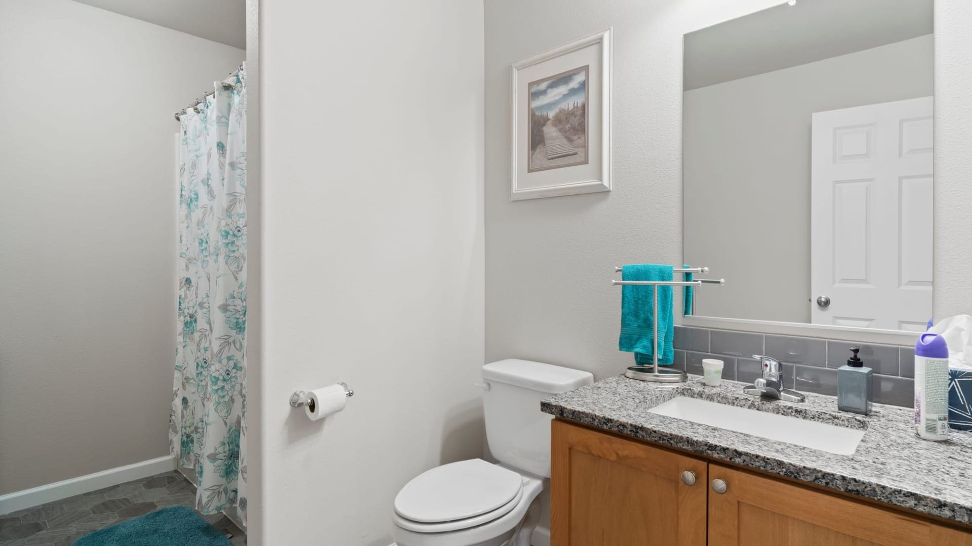 bathroom in Howell family custom home