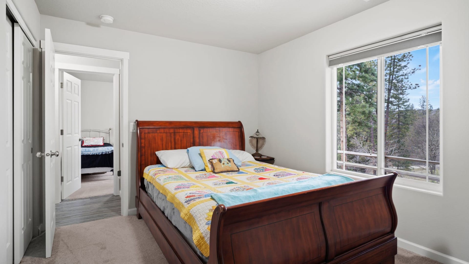 bedroom in Howell Family Custom Home