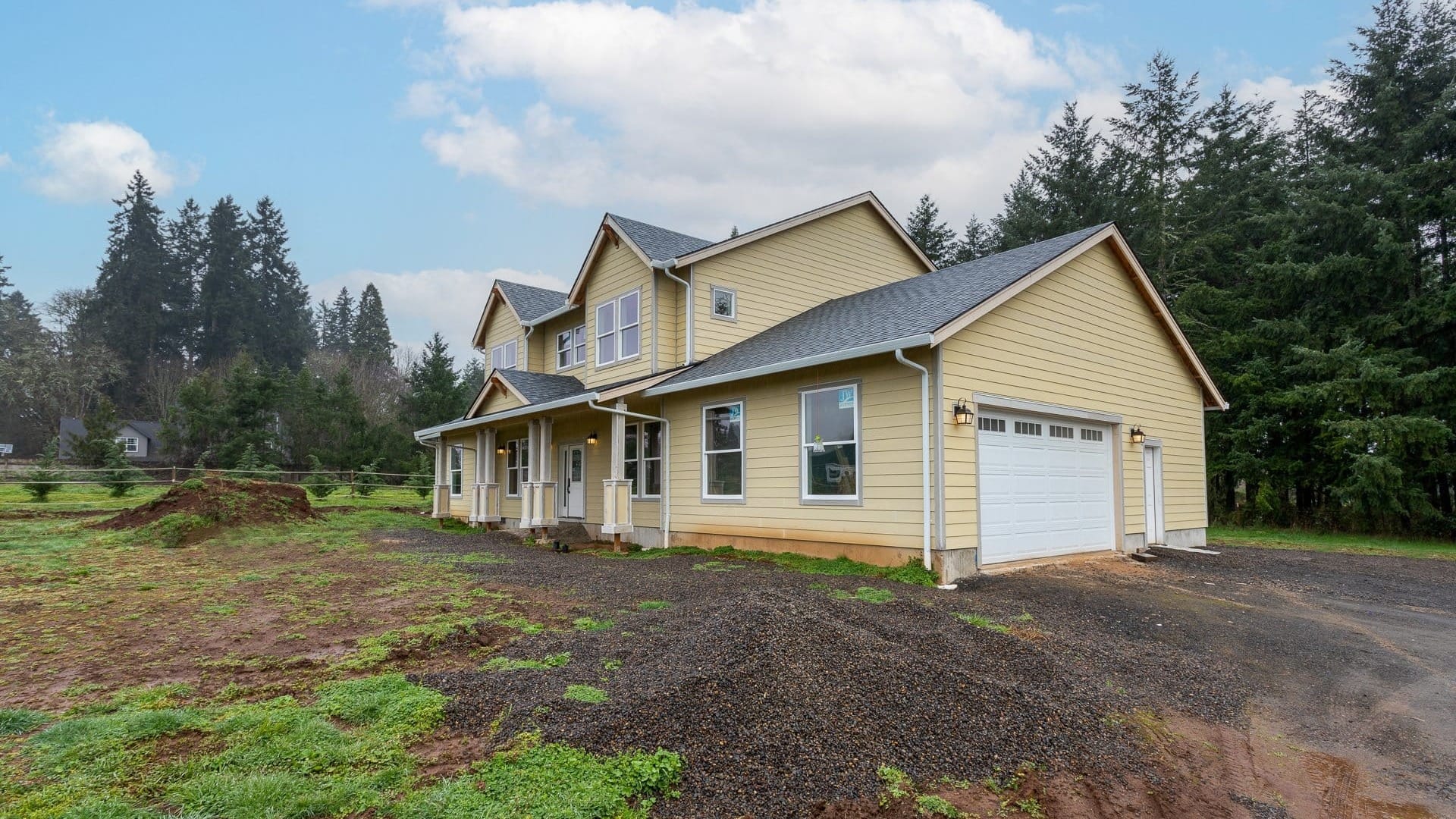 A yellow house in washington