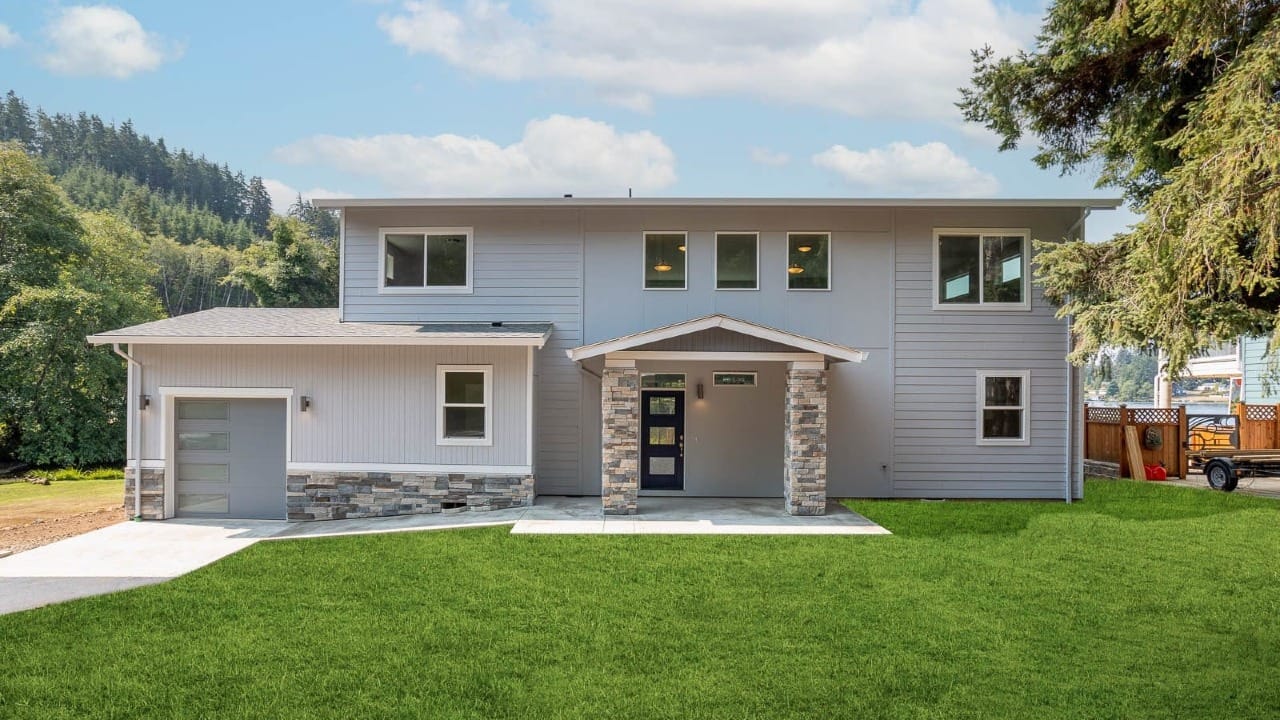 Custom Home build on a lakefront