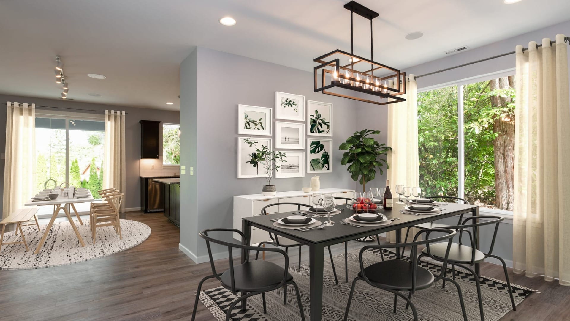 Dining room in a nice house