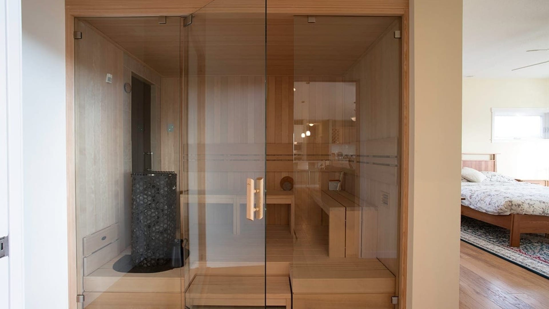 Adair Homes Custom Sauna Master Bedroom