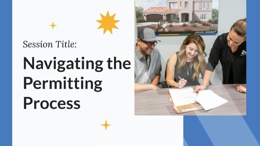 An ad for the permit process for a house