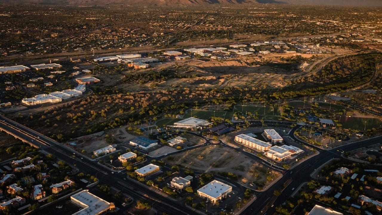 A Landscape of buildings in Arizona
