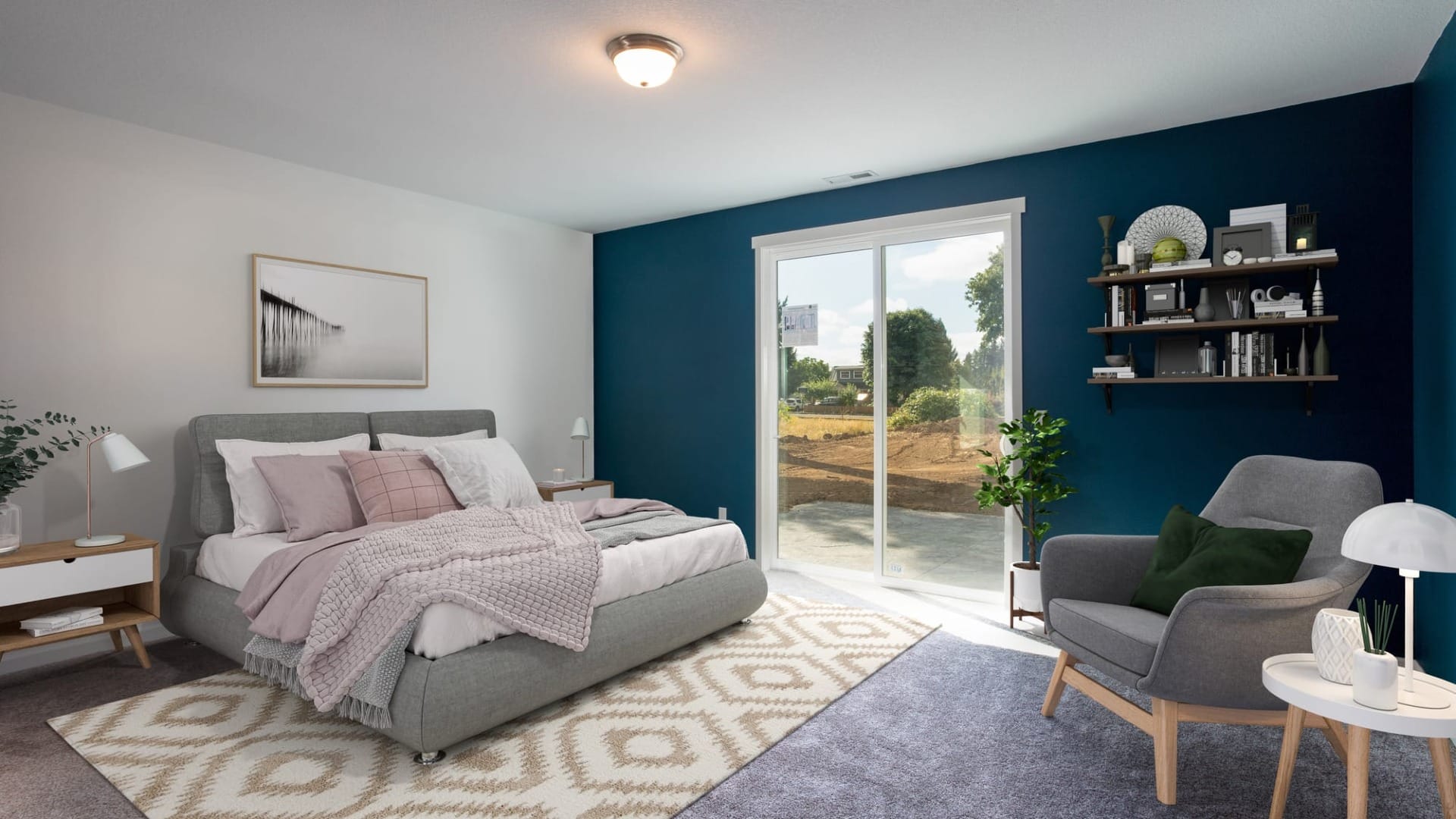 A bedroom in a house