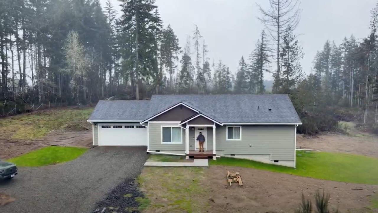 An above-view of the Brown Family home