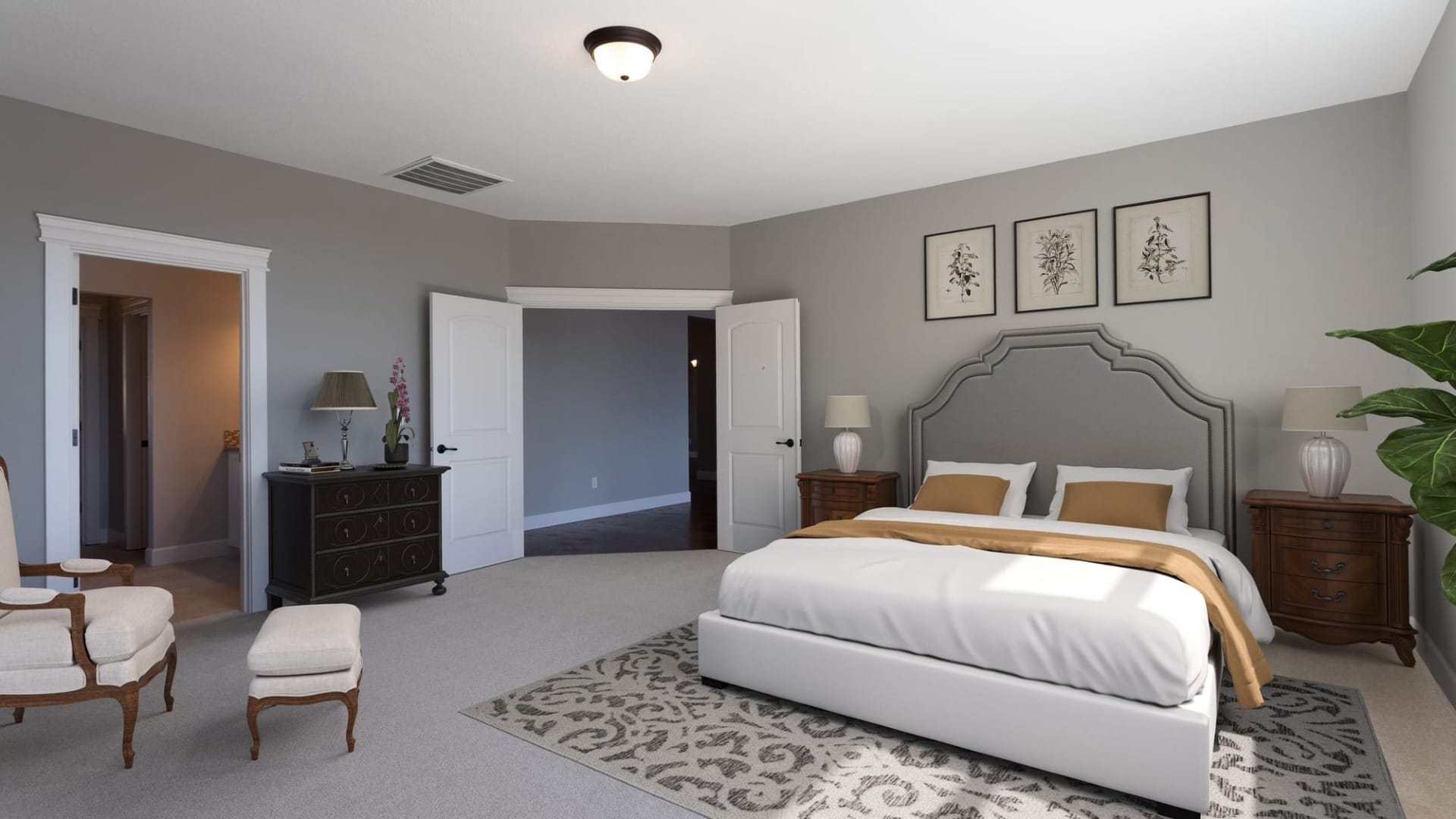 bedroom of a home build