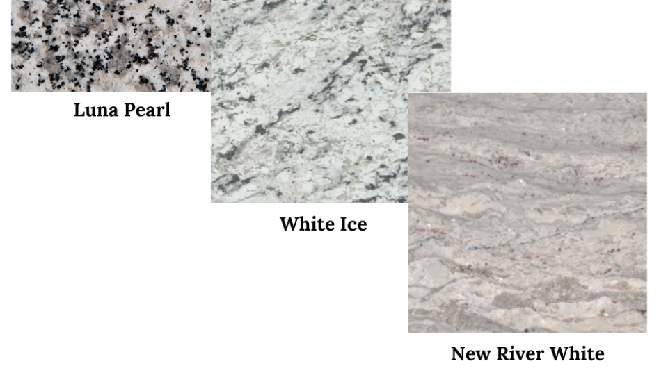 Granite sample colors