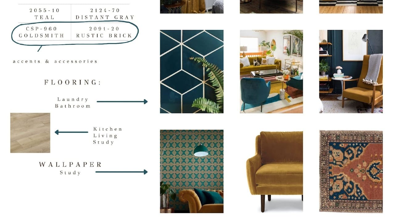 A bunch of different flooring colors