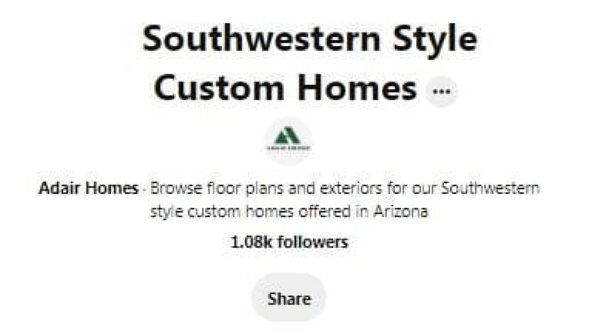 Southwester Style Custom Home Share Post