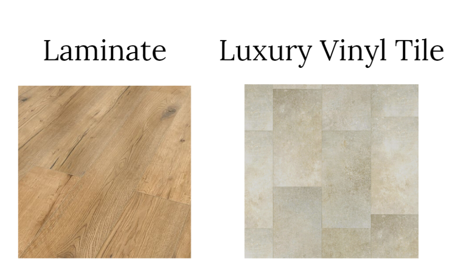 Tile and laminate floor examples