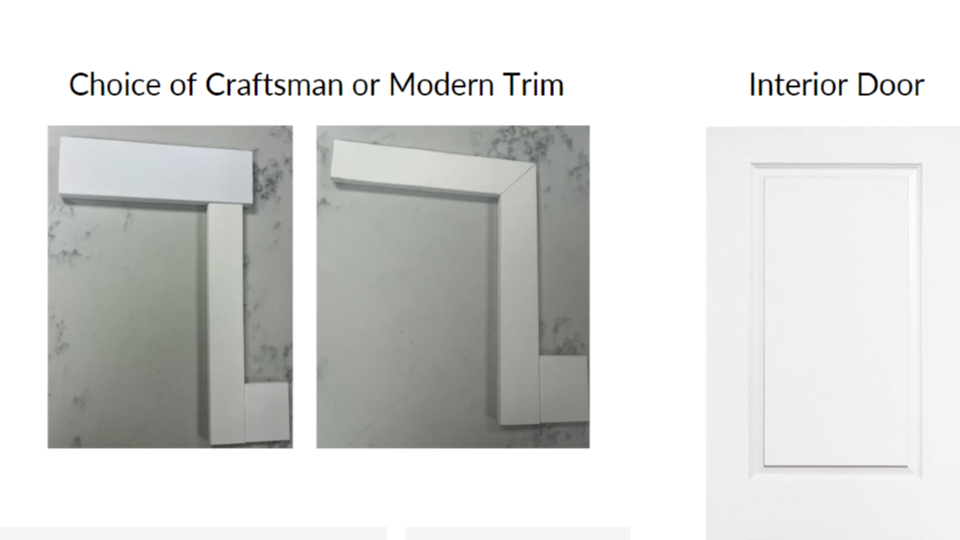 window and doorframe trim examples