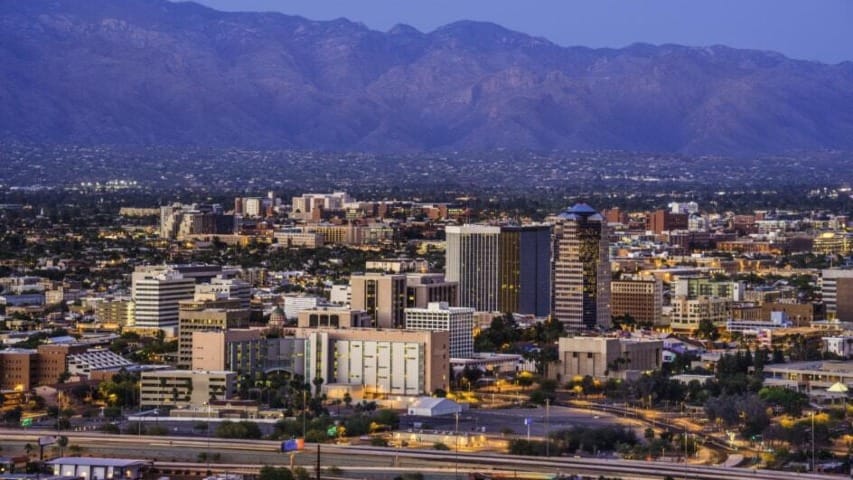 A city view of Tucson, Arizona