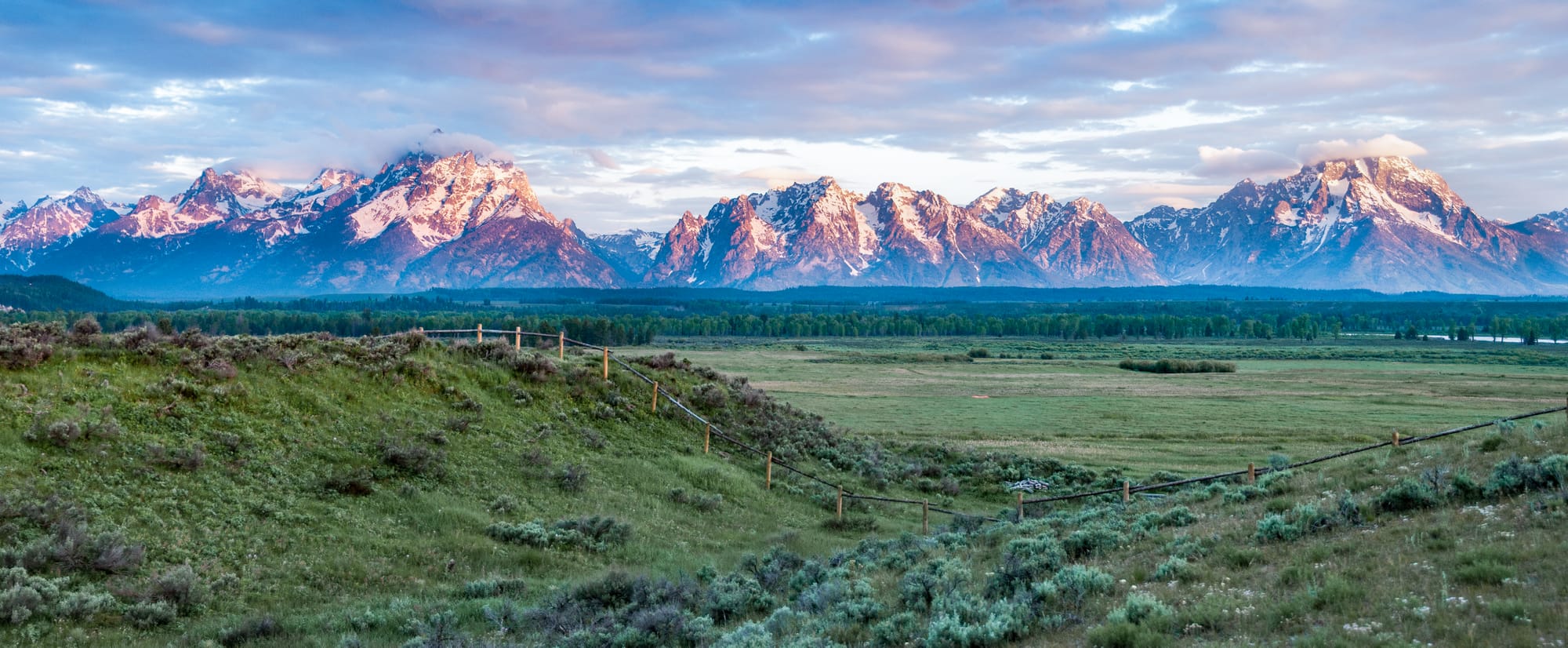beautiful landscape of Rocky Mountains near Idaho Falls
