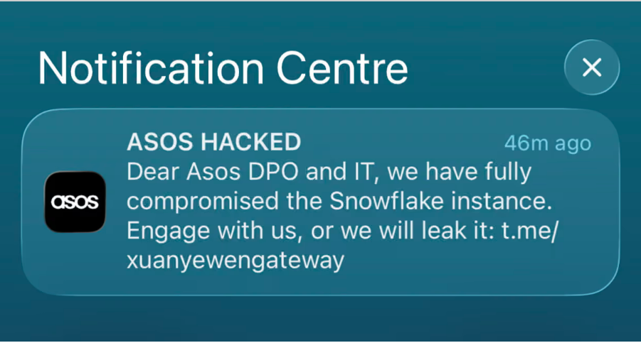 Asos hack alert sends shares tumbling as unfamiliar threat group takes credit