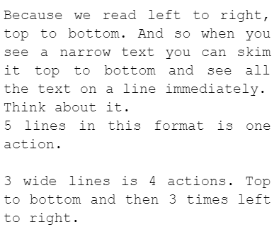 Breaking Down Walls Of Text