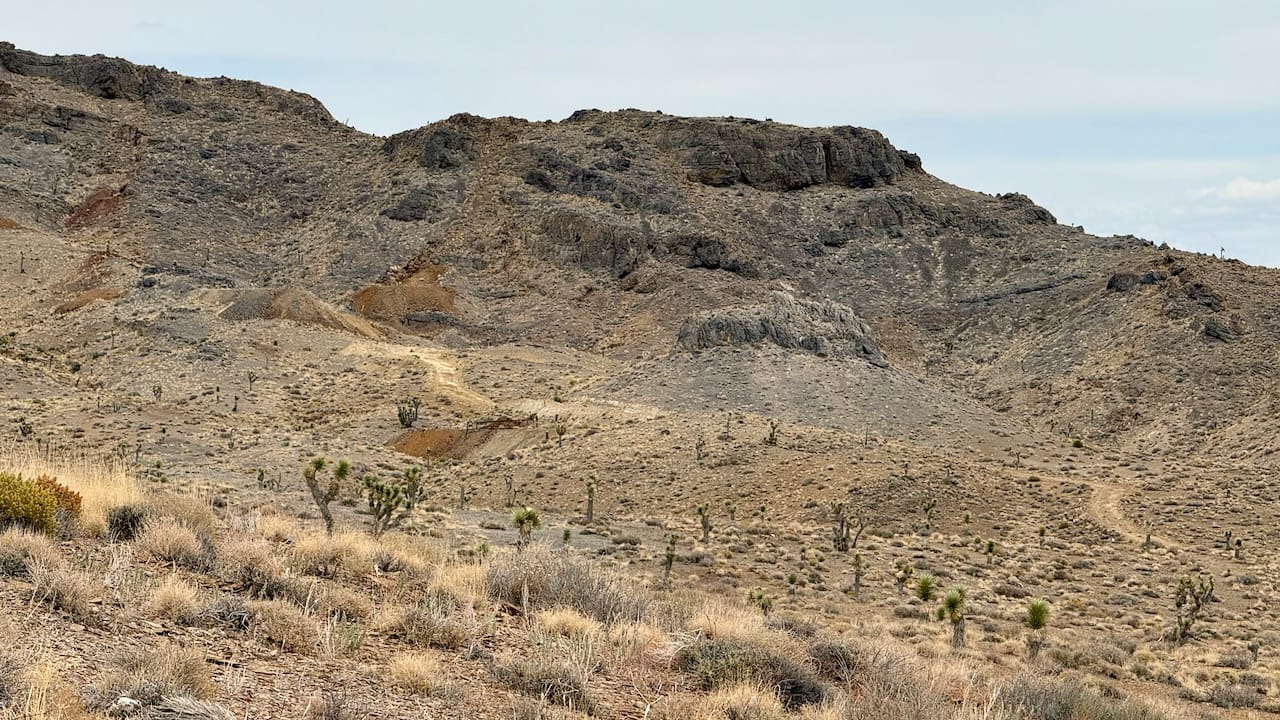 The Tri-Metallic Mine property. It was comprised of several shafts and adits, some with some depth.