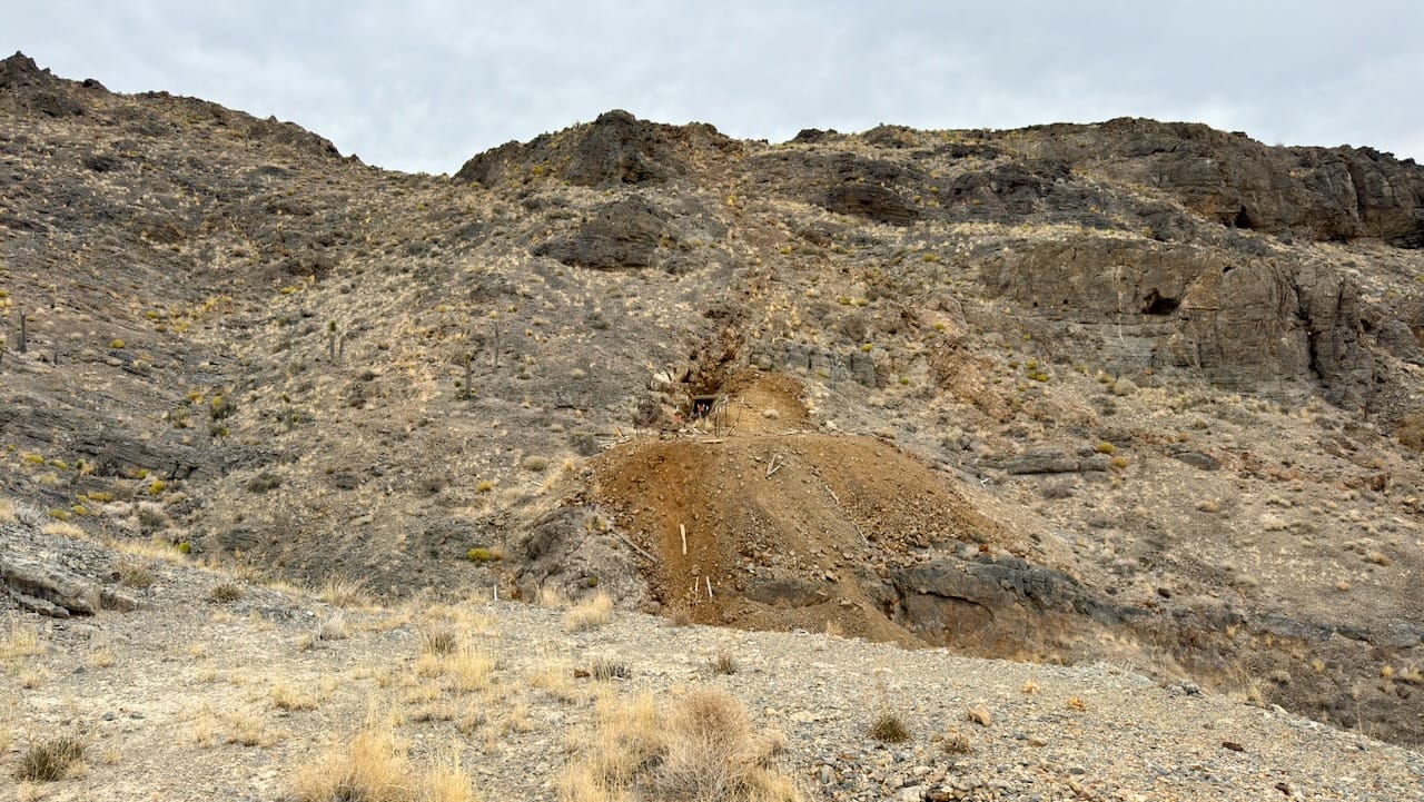 The largest workings at the Tri-Metallic Mine. There was a shaft directly in front of the mouth of an adit which was an interesting layout.