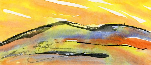 "Consistent Truth", watercolor by Susan Porter