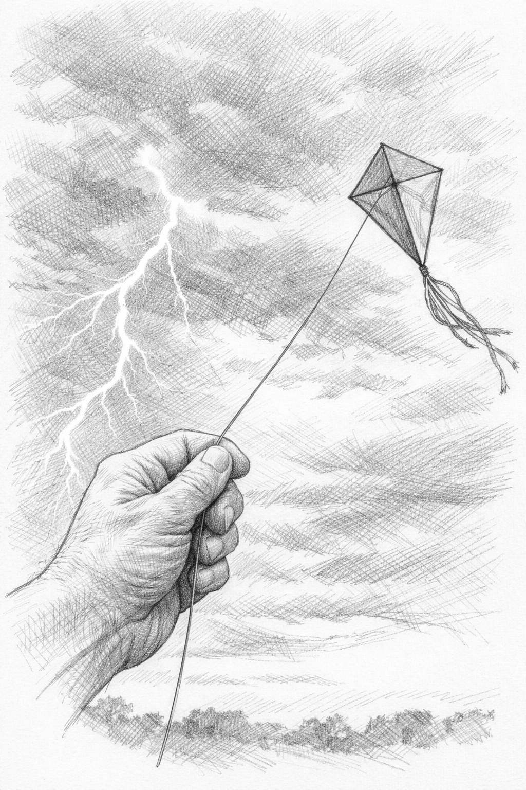 A Wire Tied to a Kite