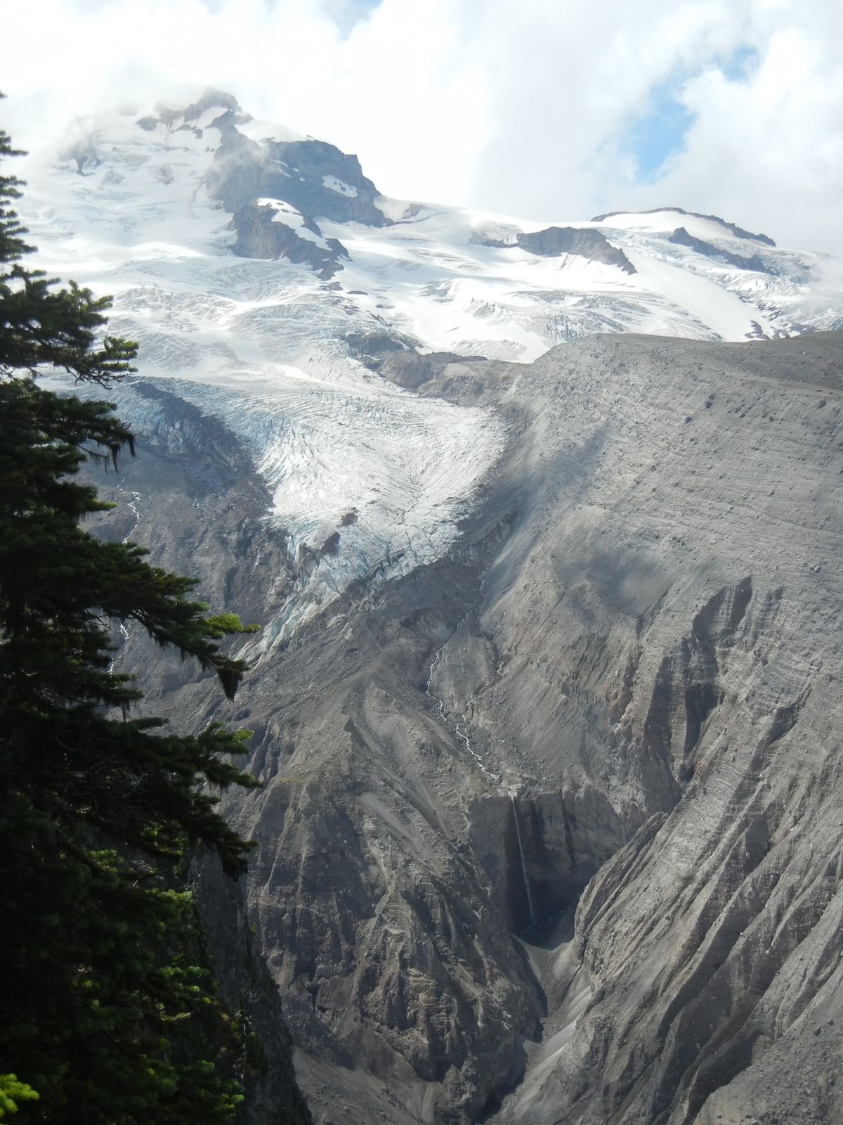 Navigating a rock strewn icy trail with crutches  (a note to Norma)