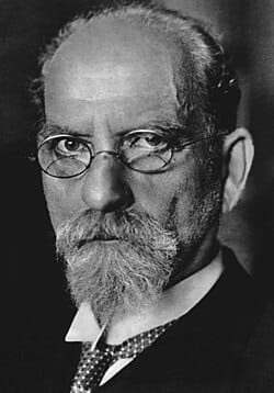 Black and white portrait of Edmund Husserl