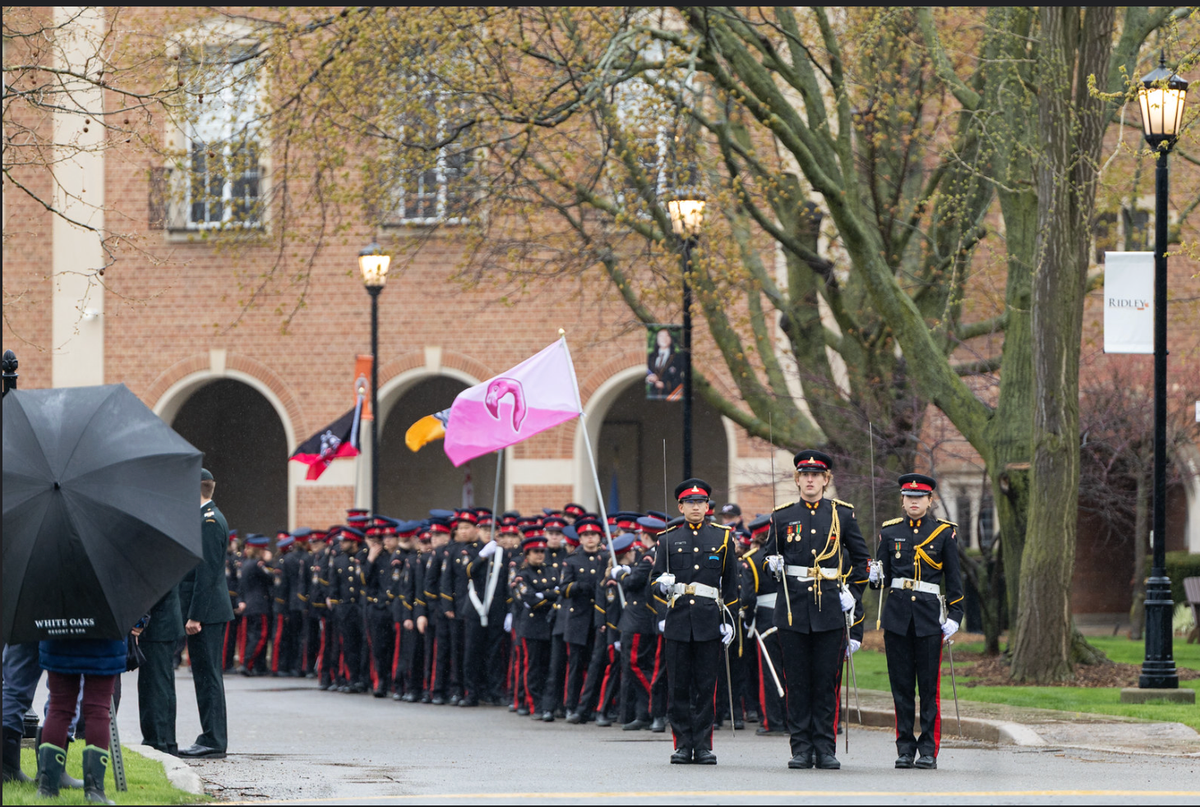 A Very Rainy Ridley Rite of Passage: The Annual Cadet Inspection