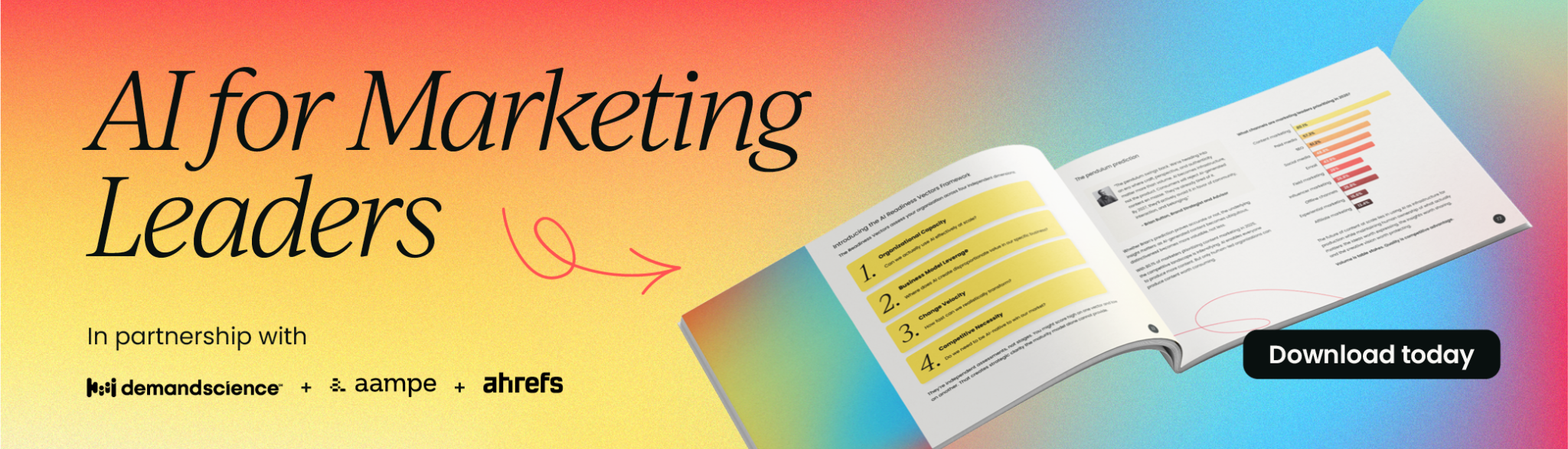 AI for marketing leaders – in partnership with demandscience, aampe, and ahrefs – download today
