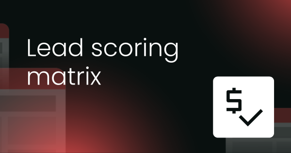 Lead scoring matrix