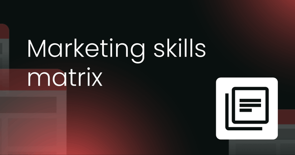 Marketing skills  matrix