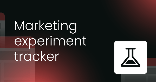 Marketing experiment  tracker