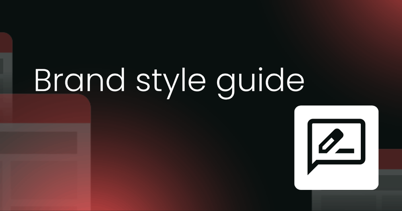 Brand style guide  example