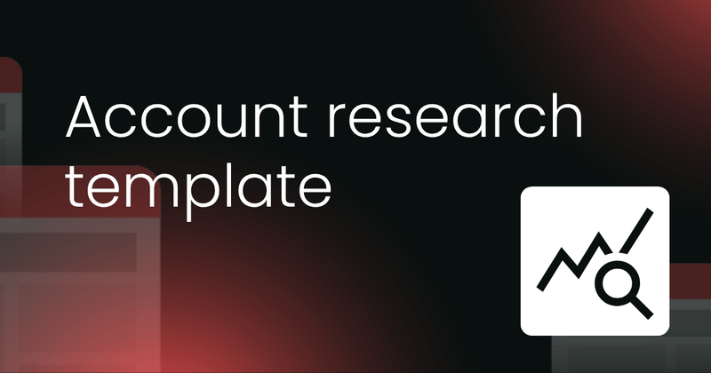 Account research  template