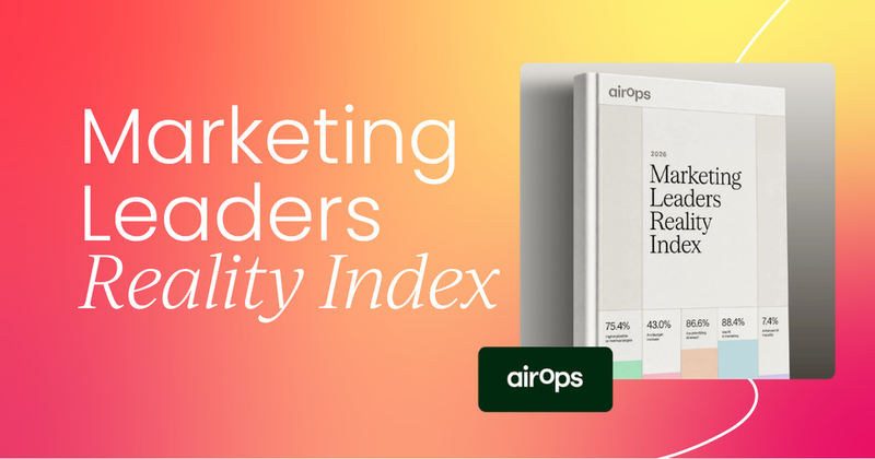The Marketing Leaders Reality Index 2026
