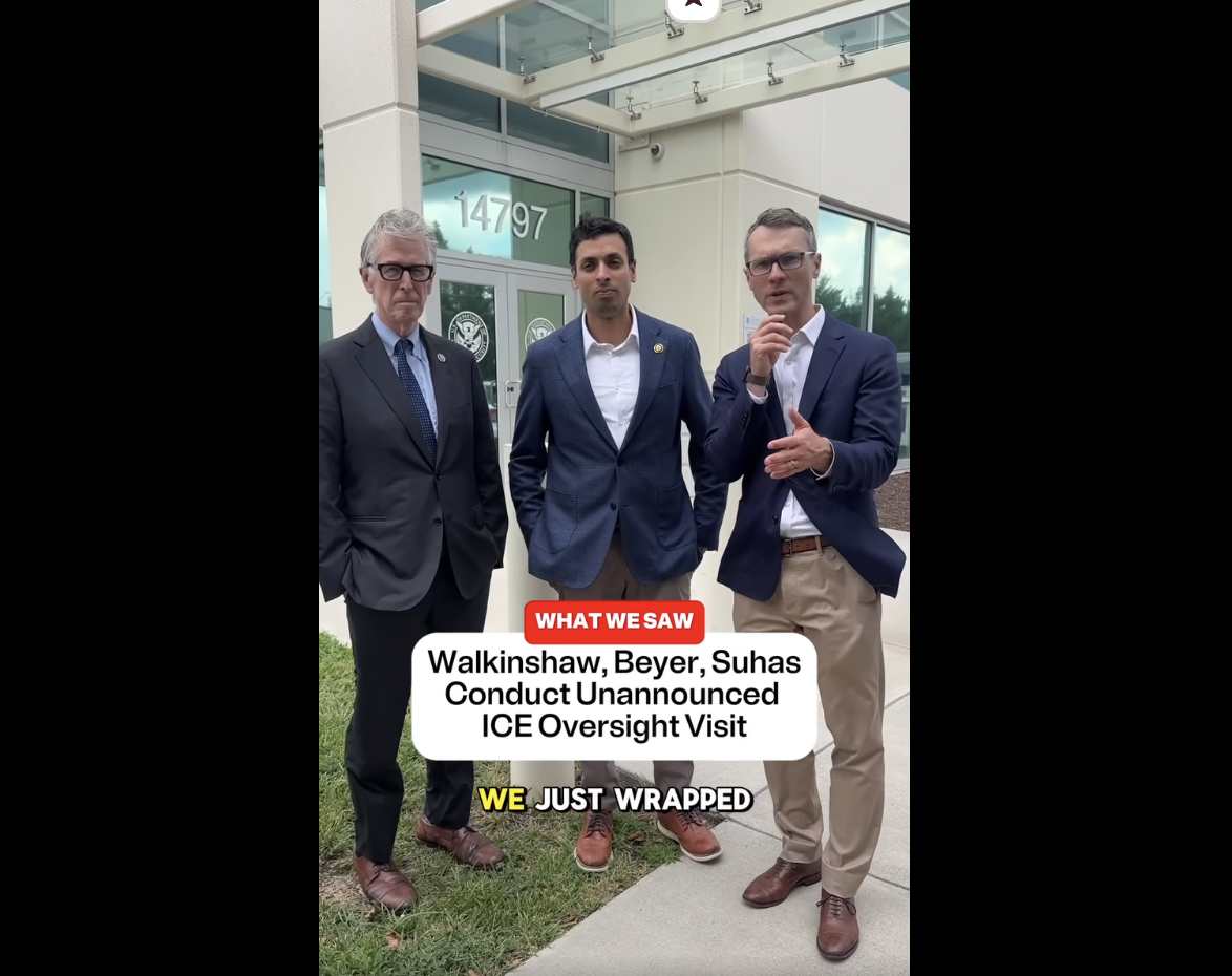 Beyer joins unannounced oversight visit at Chantilly ICE facility