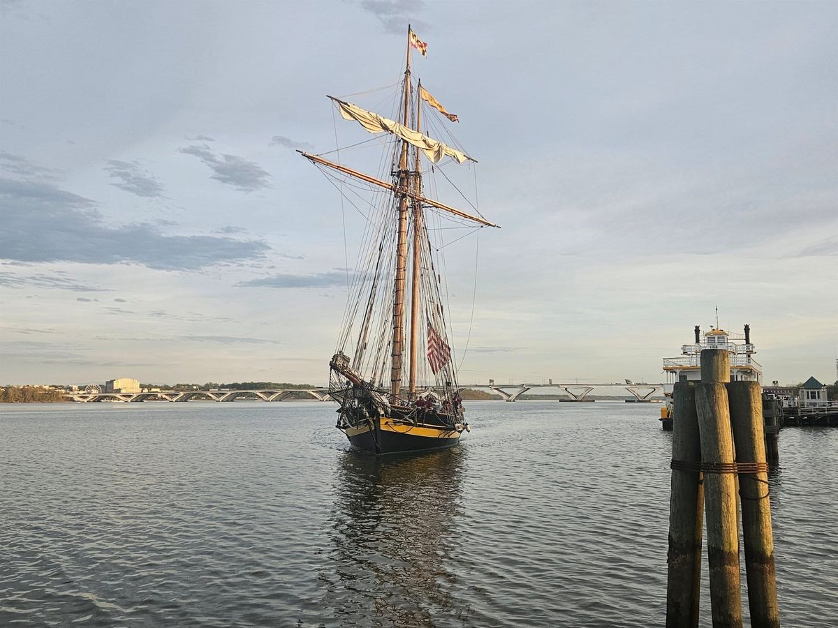 Tall ship Pride of Baltimore II to sail into Alexandria harbor