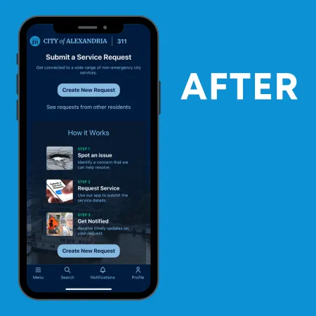 Alexandria launches upgraded Alex311 portal, app update coming next week