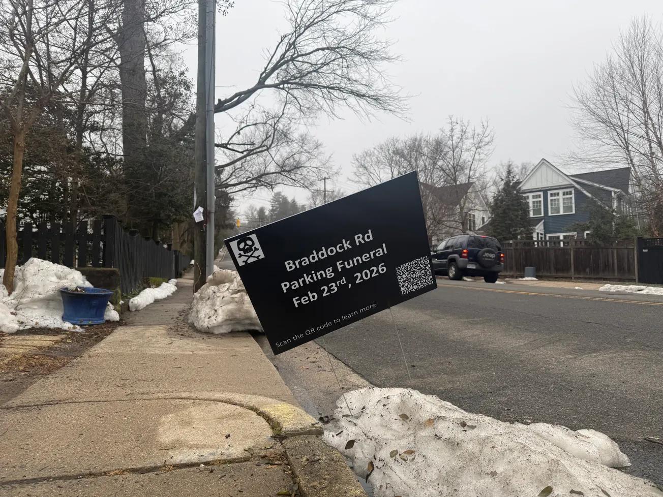 Opposition signs, flyers appear on Braddock Road ahead of Feb. 23 hearing