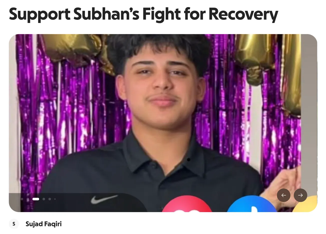 Family of teen struck by driver on North Van Dorn Street launches GoFundMe