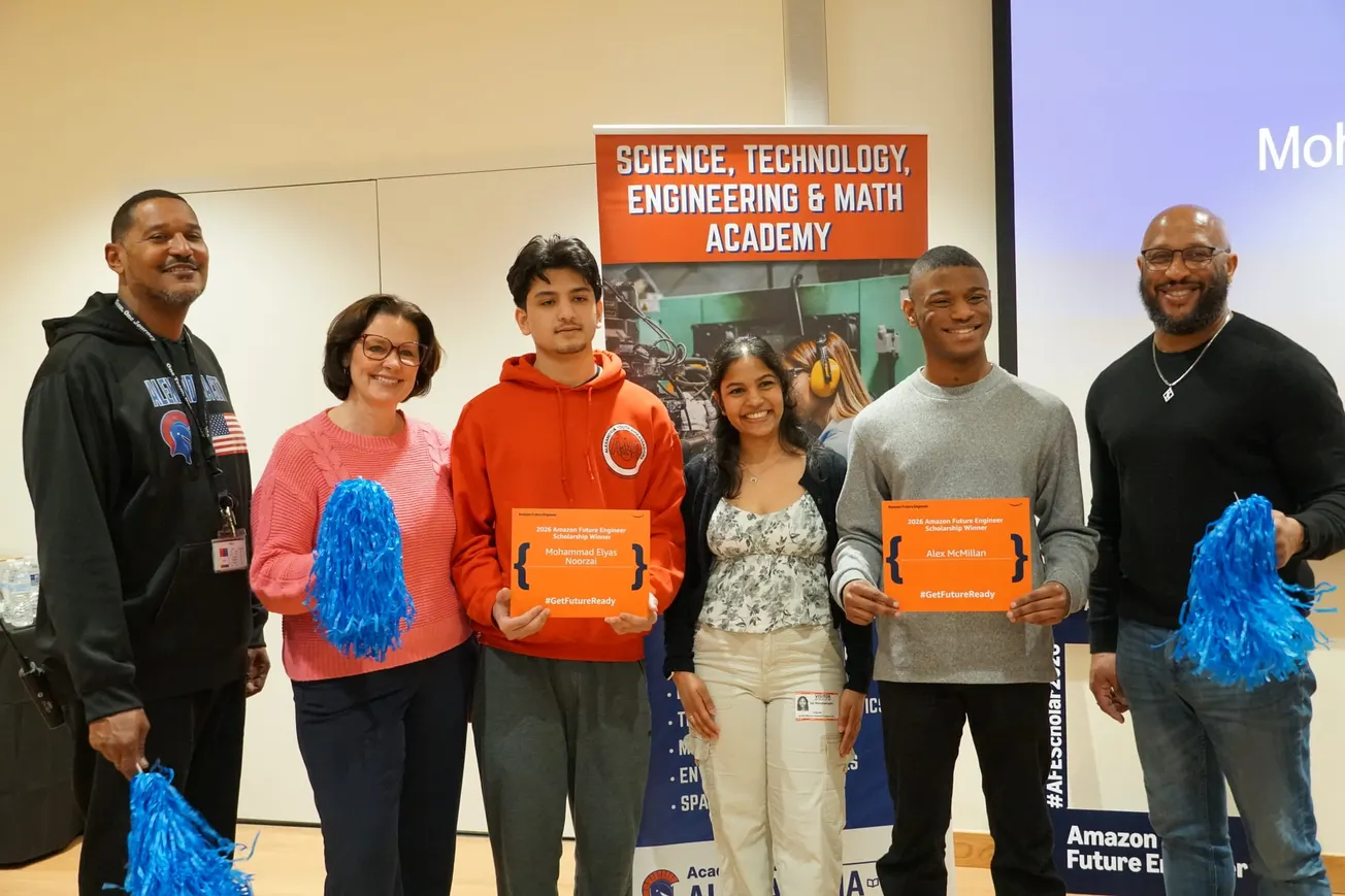 Two Alexandria City High School seniors land $40,000 Amazon scholarships and guaranteed internships
