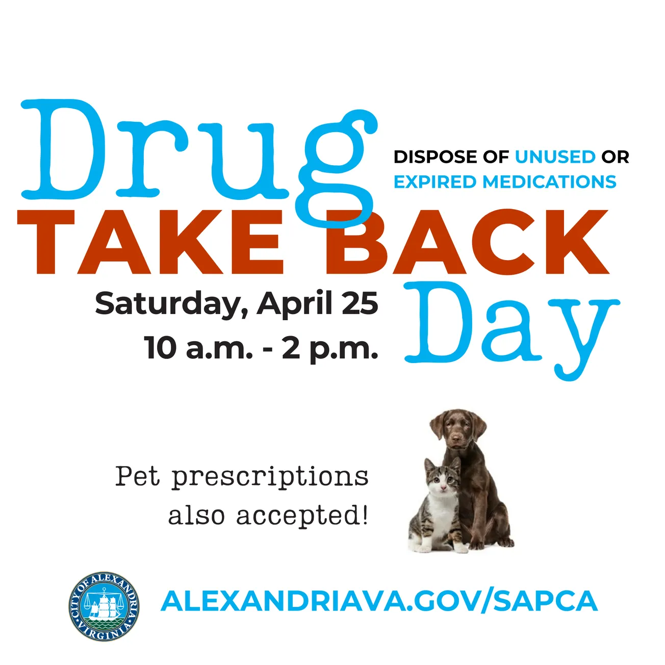 Spring cleaning your medicine cabinet? Alexandria offers safe drug disposal April 25