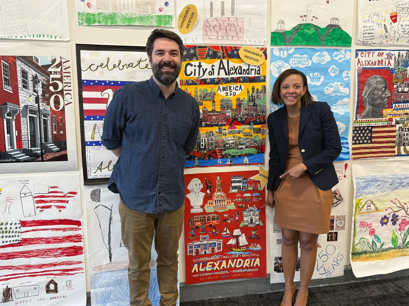 Alexandria resident's colorful ode to city wins America 250 poster contest