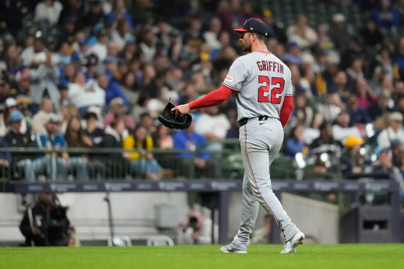 Nationals get strong outing from Griffin, hold off late Brewers rally to win 3-1