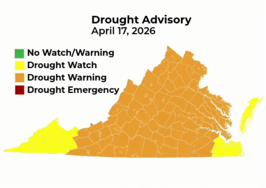 Alexandria under drought warning as Virginia expands advisory statewide