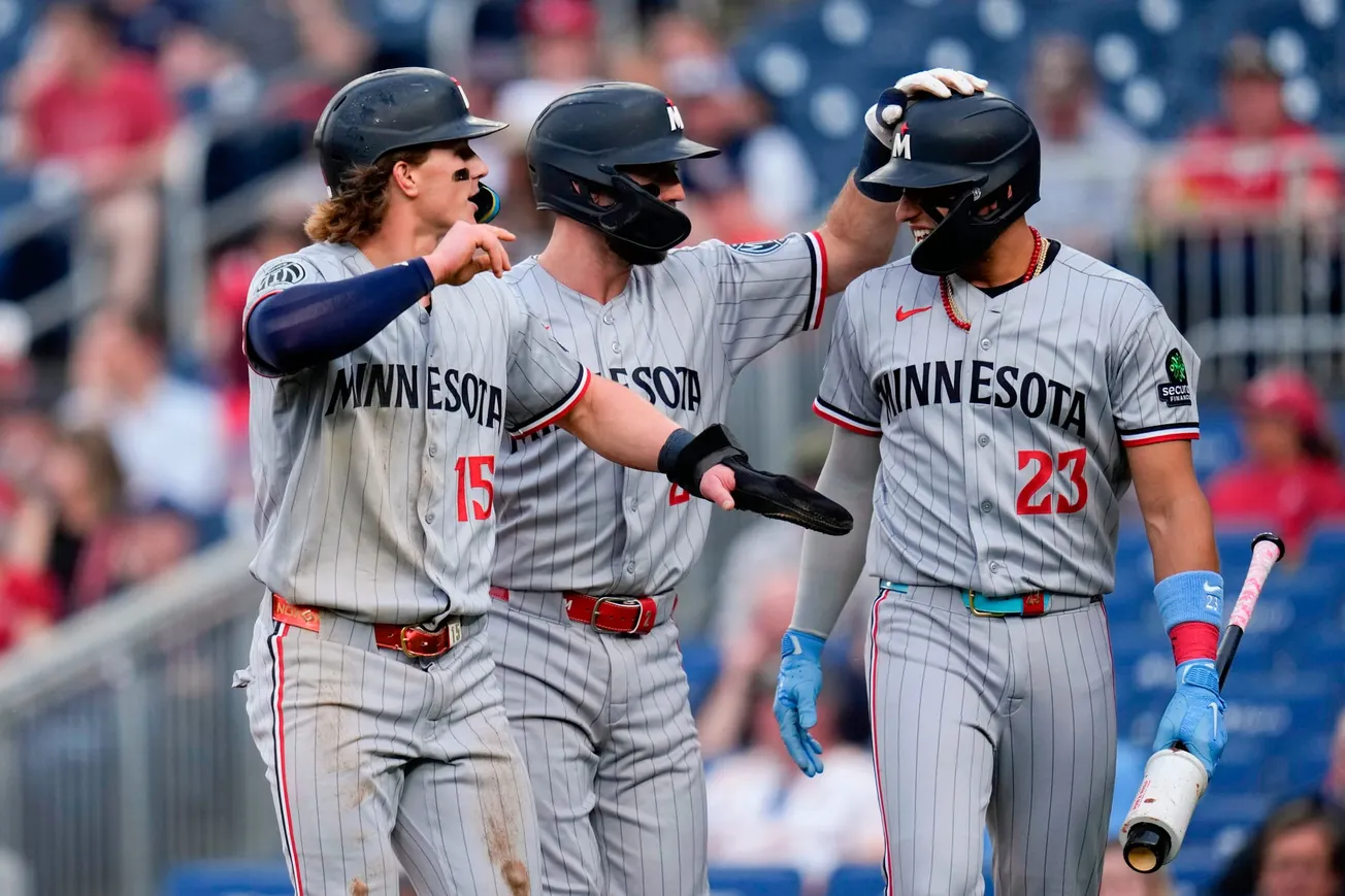 Buxton hits 3-run HR, Bradley has 8 strikeouts to help Twins beat Nationals 10-3