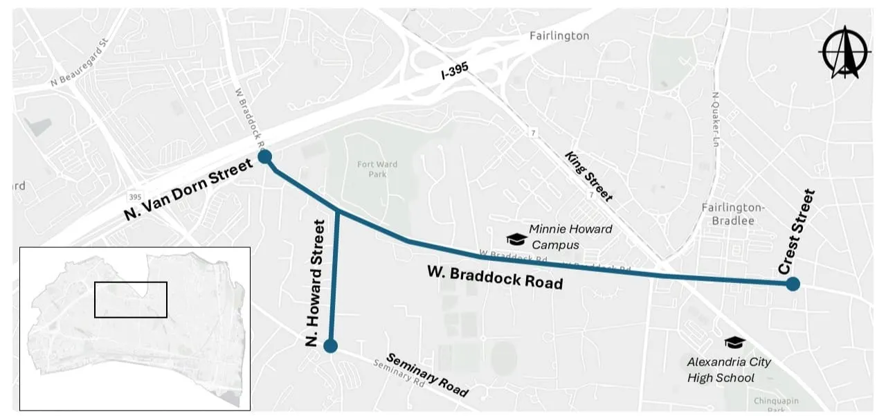 A second Braddock Road safety project heads to the public — this one near the high schools