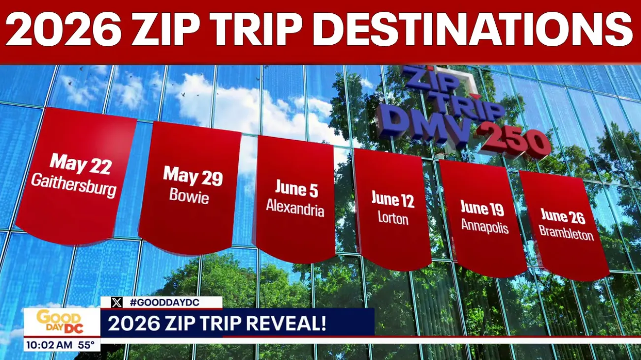 FOX 5 to broadcast live from Alexandria's waterfront Friday morning as part of annual Zip Trips series