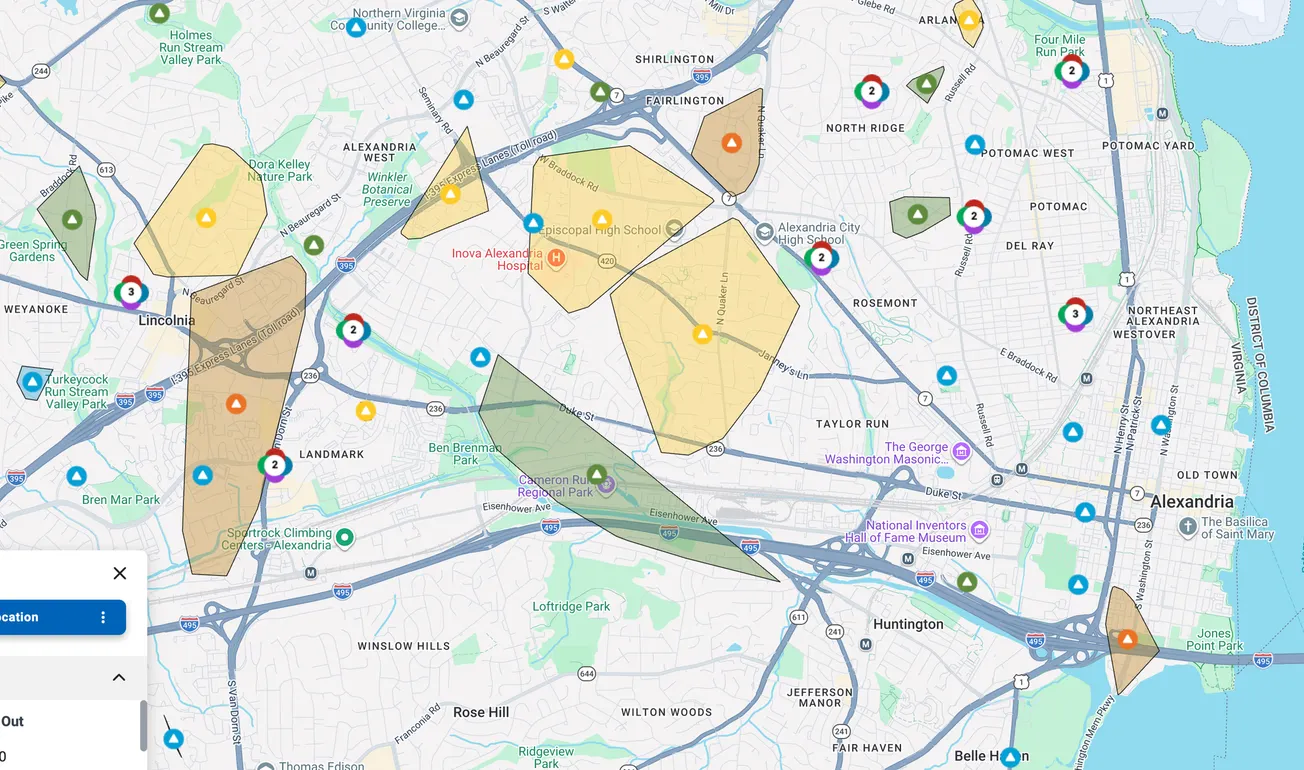 Severe storms knock out power to nearly 11,000 Alexandria customers as a line of damaging wind pushes through the city