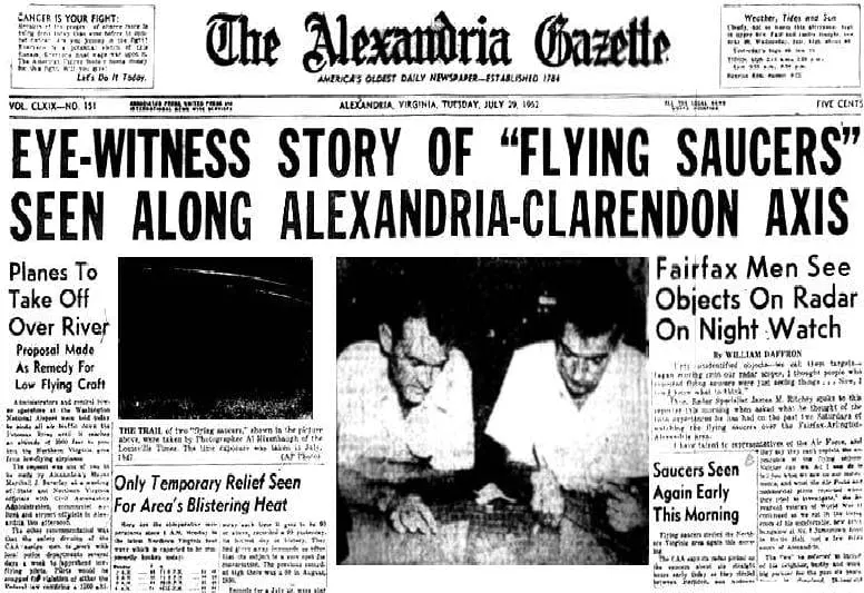 On this day in Alexandria history: In 1952, the city looked up — and saw something it couldn't explain
