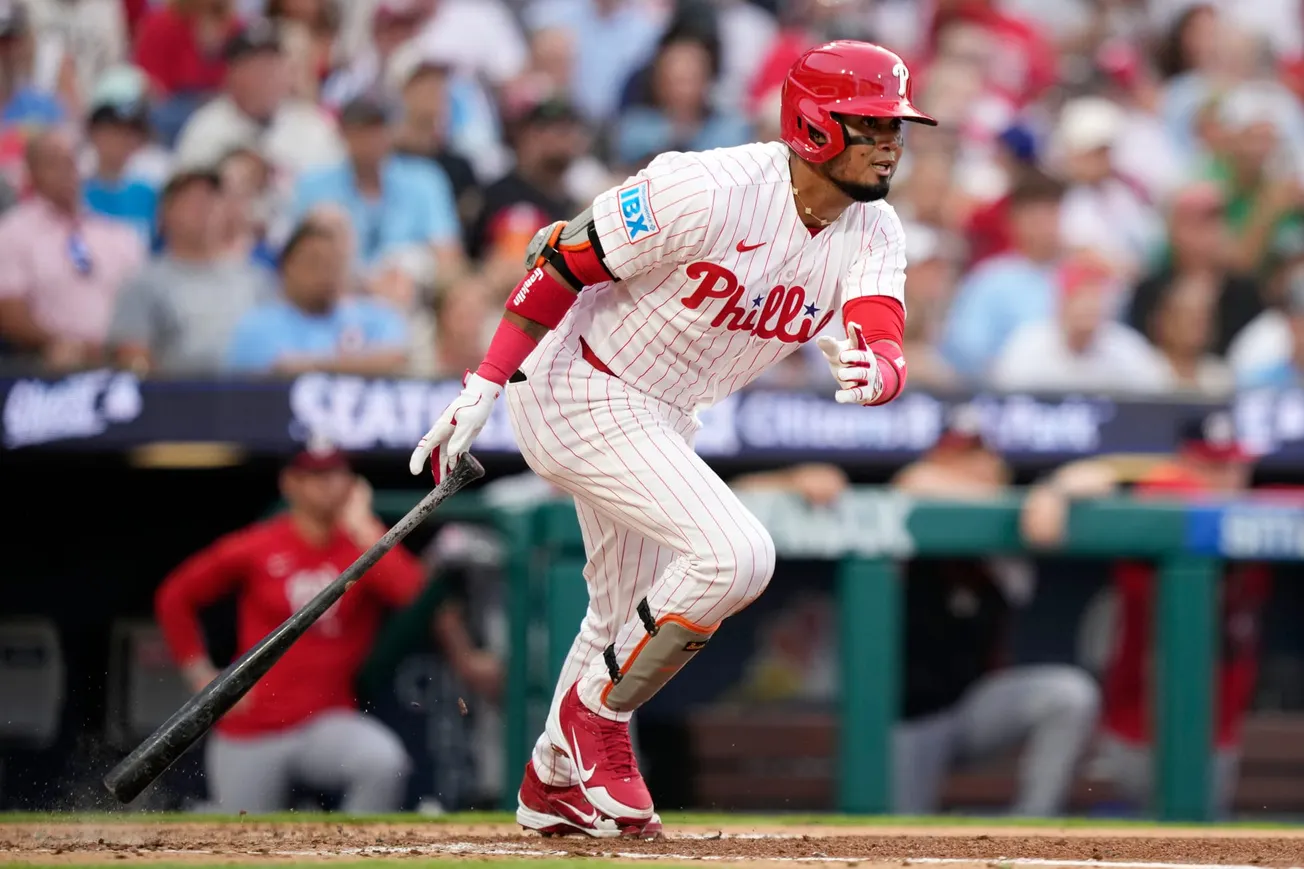 Arraez has 2 hits and 2 RBIs in Phillies debut, Luzardo tosses 8 innings in 5-0 win over Nationals